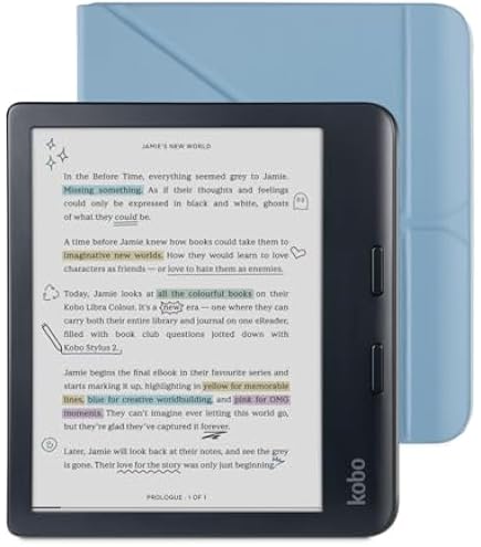 Amazon.com: Kobo Libra Colour Black eReader with Case Bundle